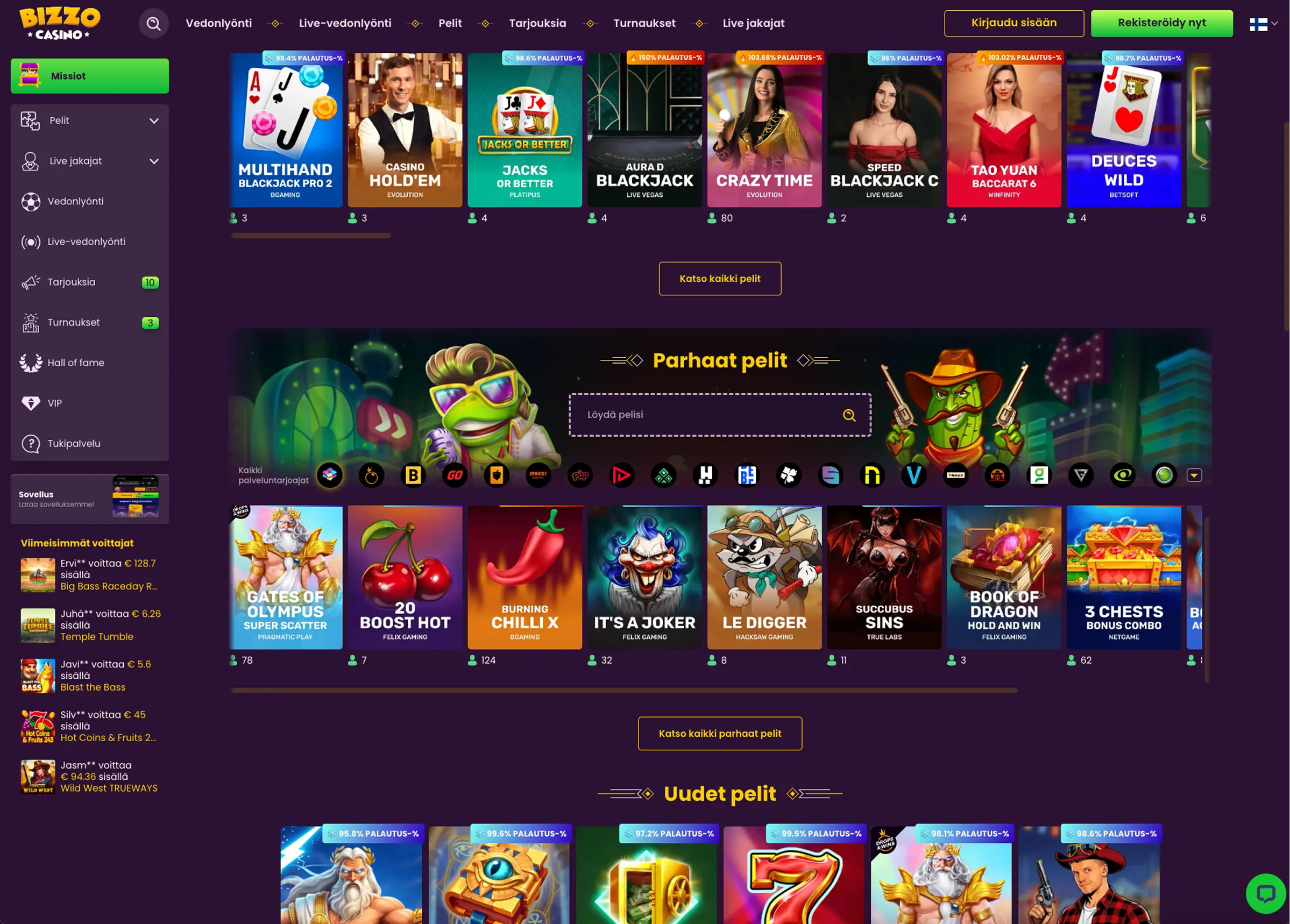 Bizzo Casino Online-kasino